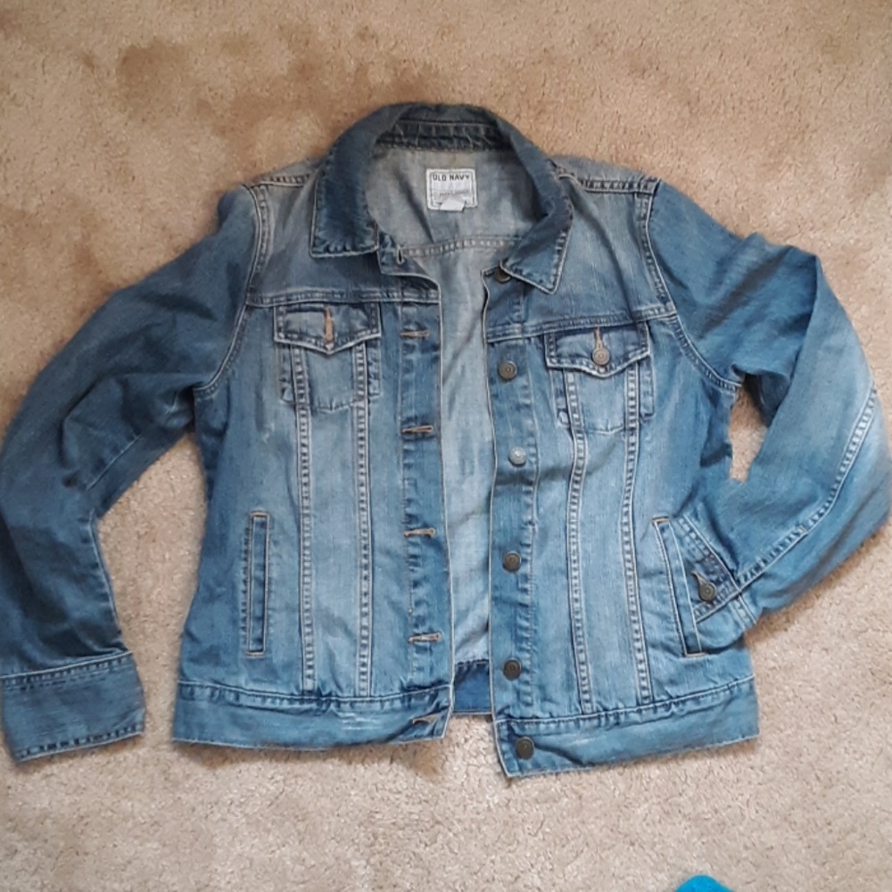 Old Navy Distressed Denim Jacket